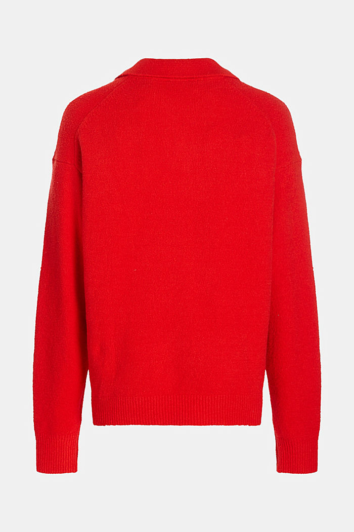 Polo jumper, RED, detail-asia image number 5