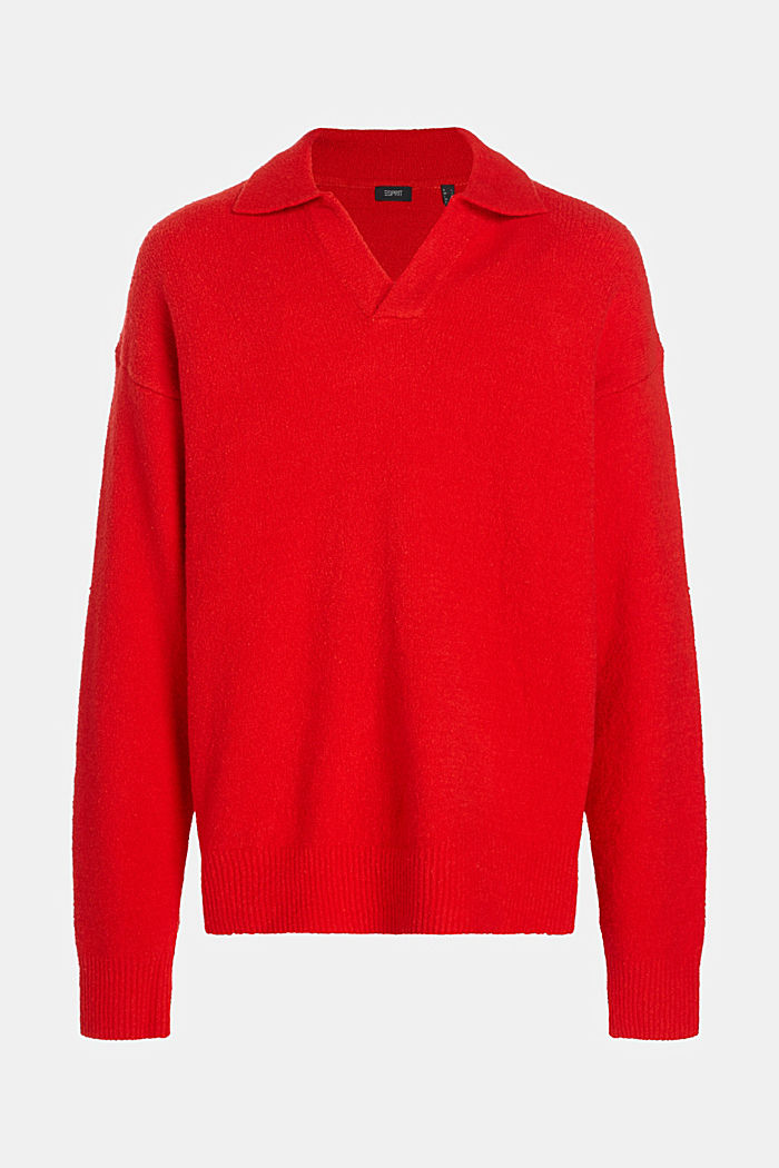 Polo jumper, RED, detail-asia image number 4
