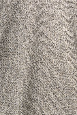 Crewneck mouline jumper, 100% cotton, CAMEL, detail-asia image number 5