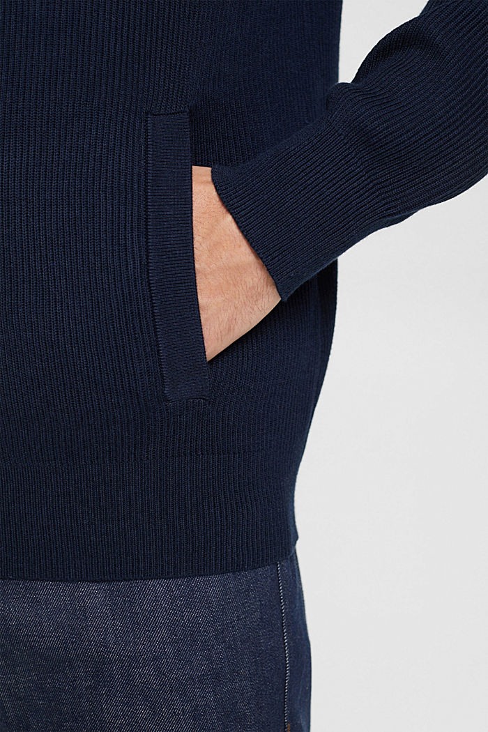 Sweaters, NAVY, detail-asia image number 2