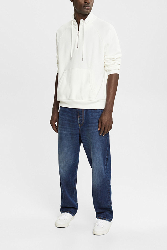 Half zip sweatshirt, OFF WHITE, detail-asia image number 4