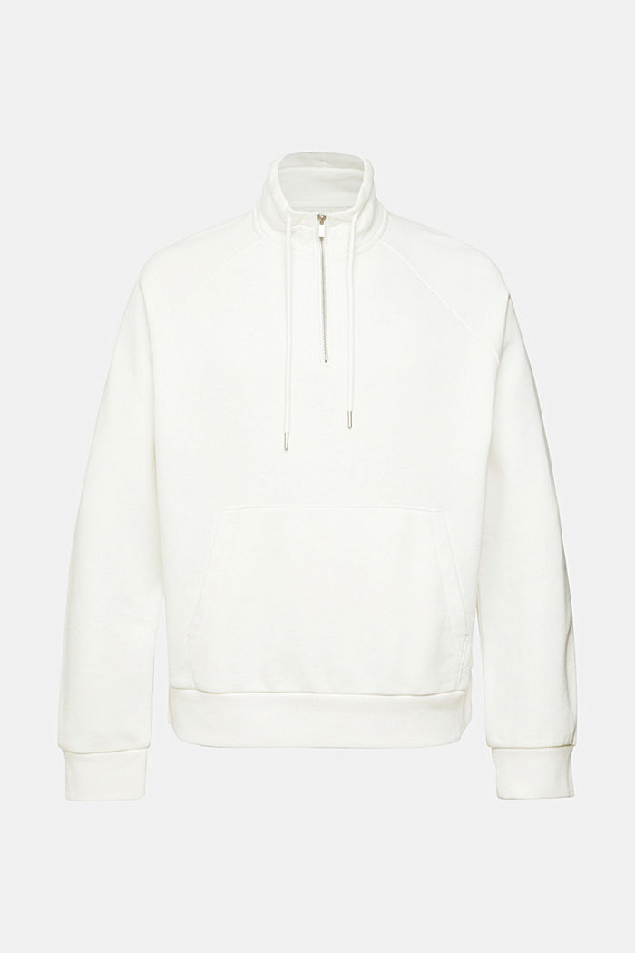 Half zip sweatshirt, OFF WHITE, detail-asia image number 6
