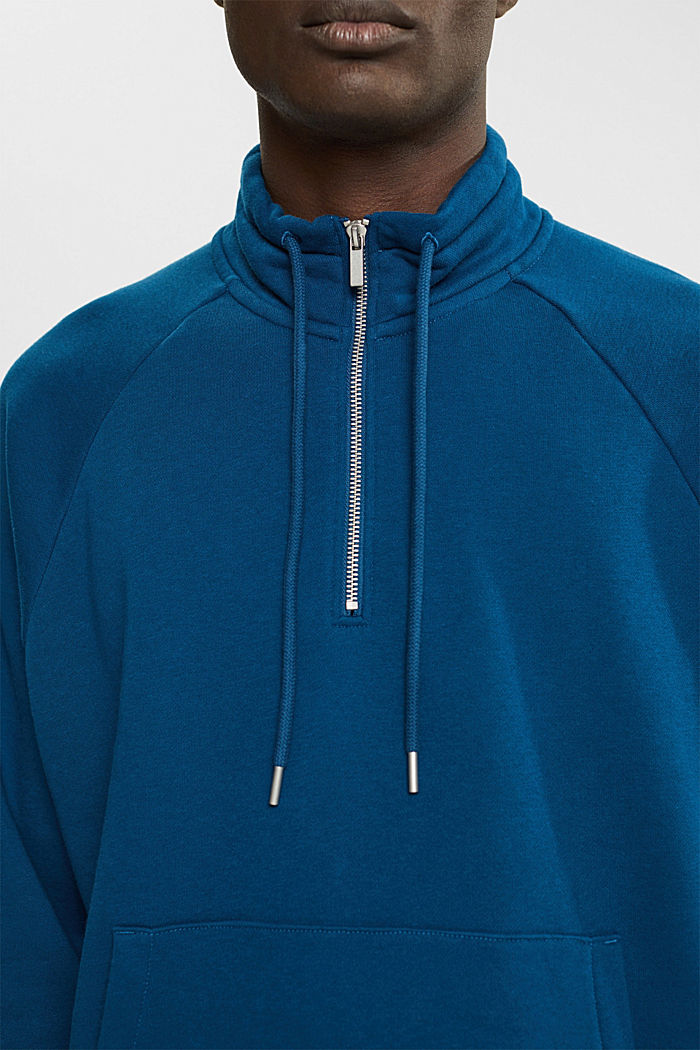 Half zip sweatshirt, PETROL BLUE, detail-asia image number 2