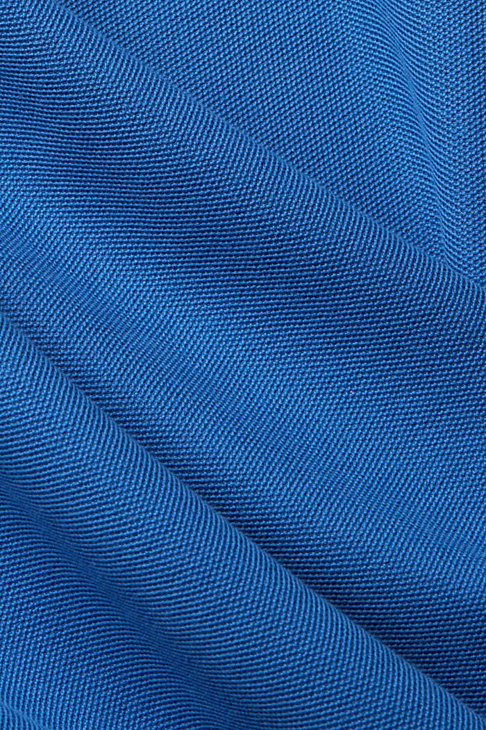 Long sleeve piqué polo shirt, BLUE, detail-asia image number 5