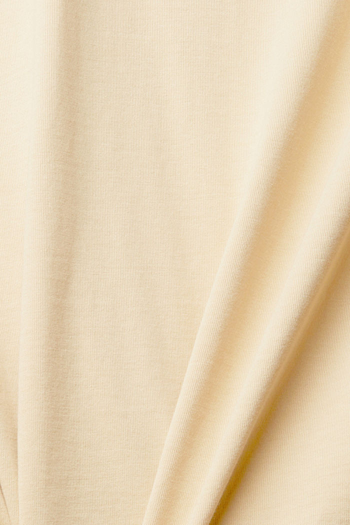 Stand-up collar long sleeve top, CREAM BEIGE, detail-asia image number 4