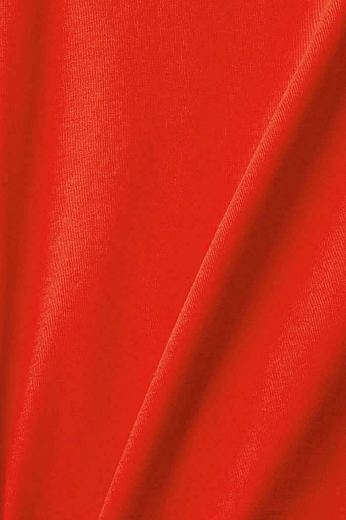 企領長袖上衣, RED, detail-asia image number 5