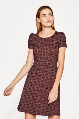 Esprit Stretch jersey dress with jacquard pattern at our Online Shop