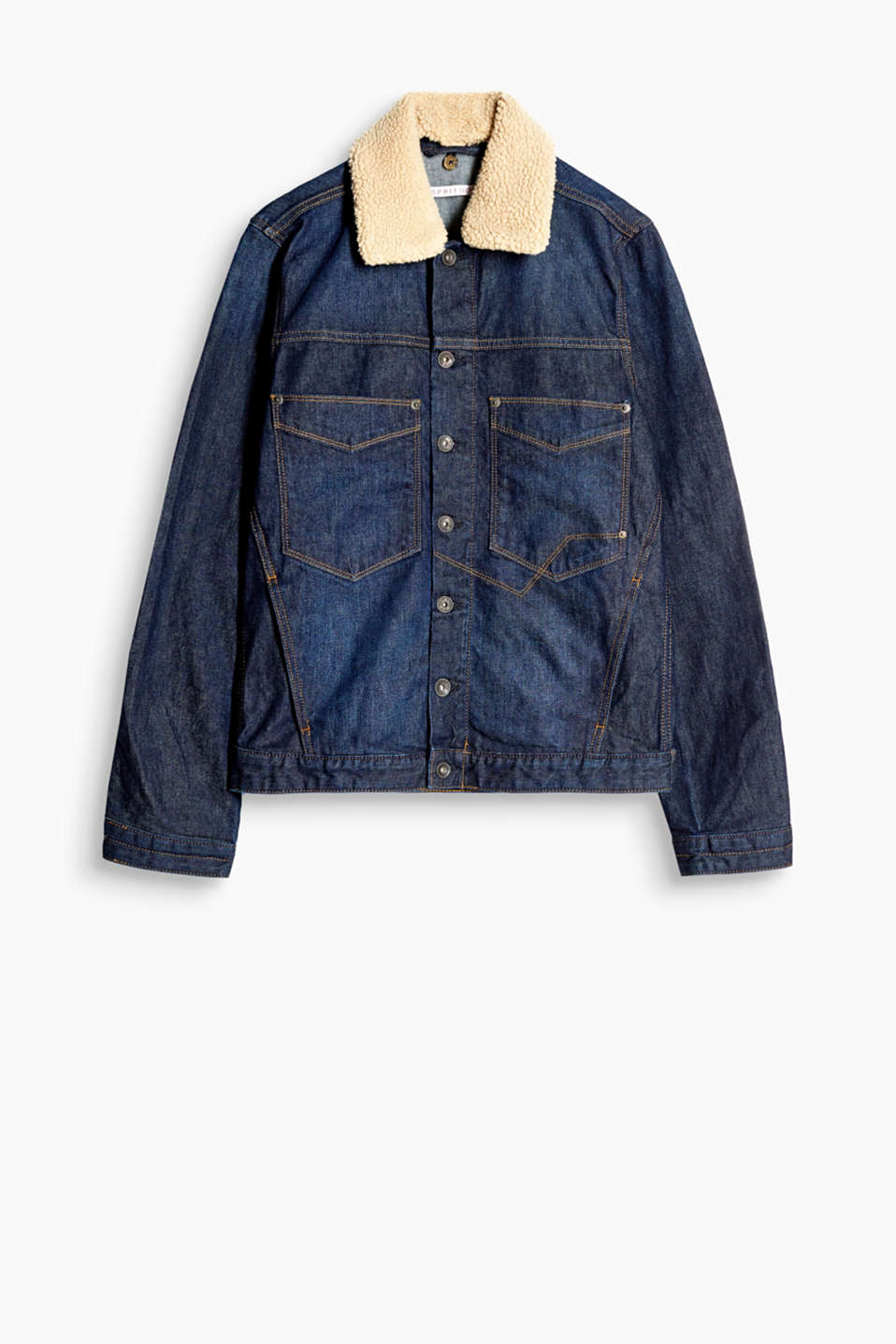 Esprit - Denim jacket in recycled cotton at our Online Shop