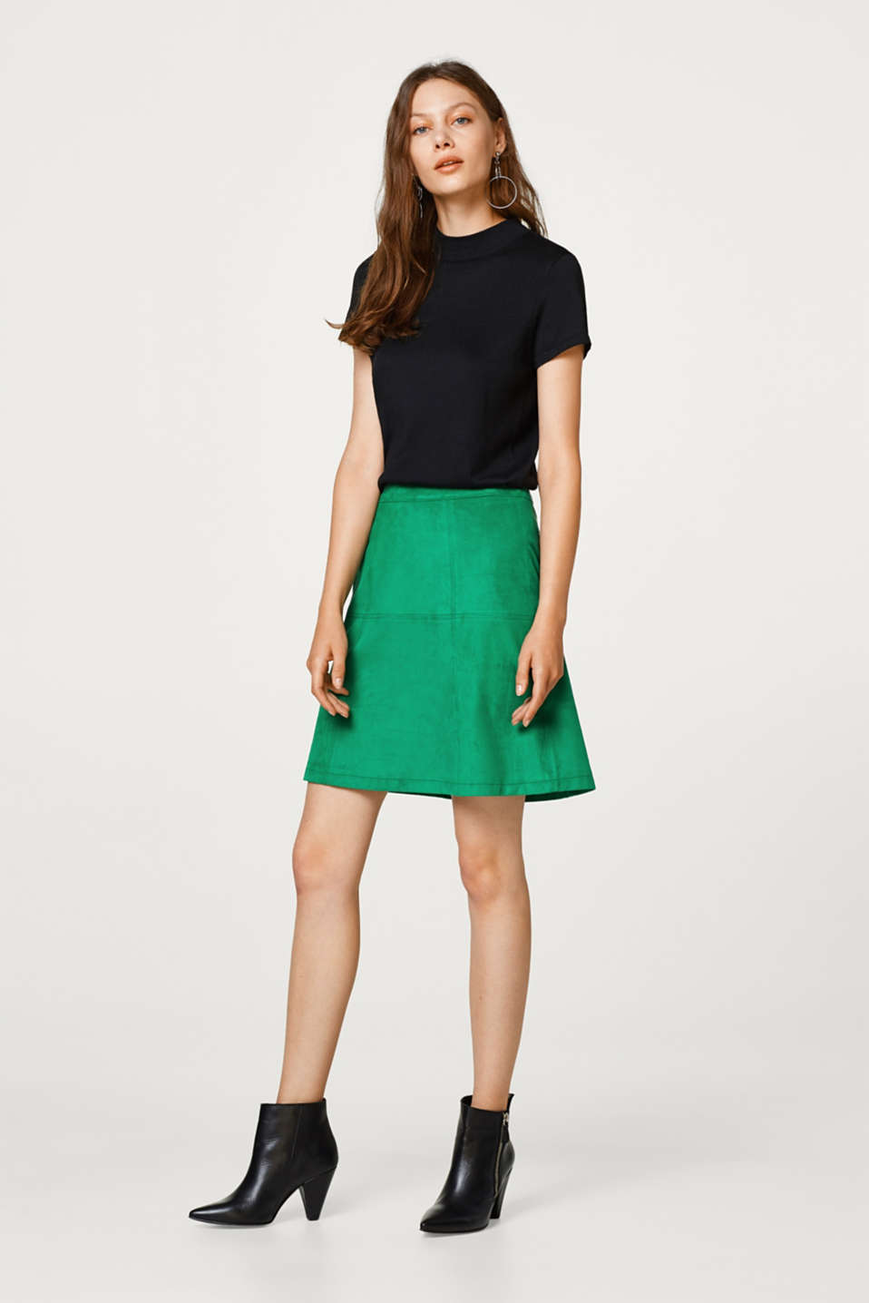 Esprit - Faux suede A-line skirt at our Online Shop