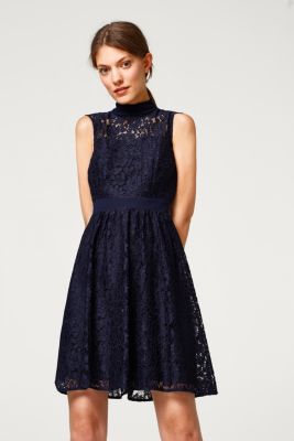Esprit - Lace dress with loop straps at our Online Shop
