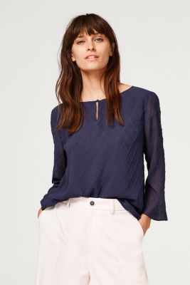Esprit StrukturBluse aus Chiffon im Online Shop kaufen