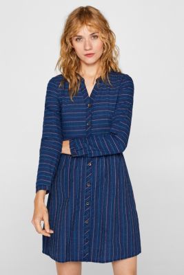 edc An everyday dress in a striped denim effect at our Online Shop
