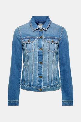 Esprit - Soft stretch denim jacket at our Online Shop