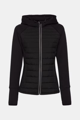 Esprit KapuzenJacke aus MaterialMix im Online Shop kaufen
