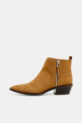 Esprit - Faux nubuck leather ankle boots at our Online Shop