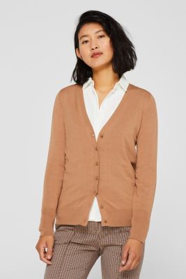Esprit - Feminine cardigan in a basic style at our Online Shop