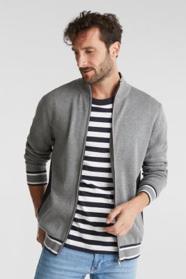 cotton zip up cardigan