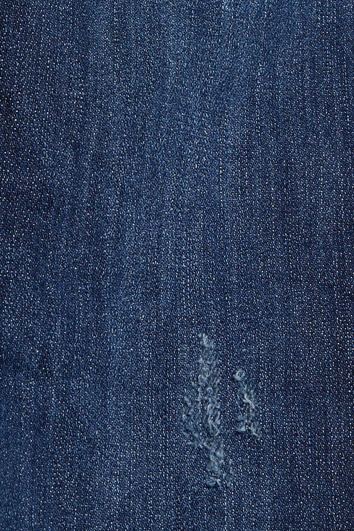 Super stretchy jeans made of organic cotton, BLUE DARK WASHED, detail image number 4