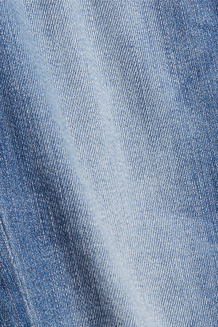 Dżinsy z bawełny ekologicznej z superstreczem, BLUE MEDIUM WASHED, detail image number 4