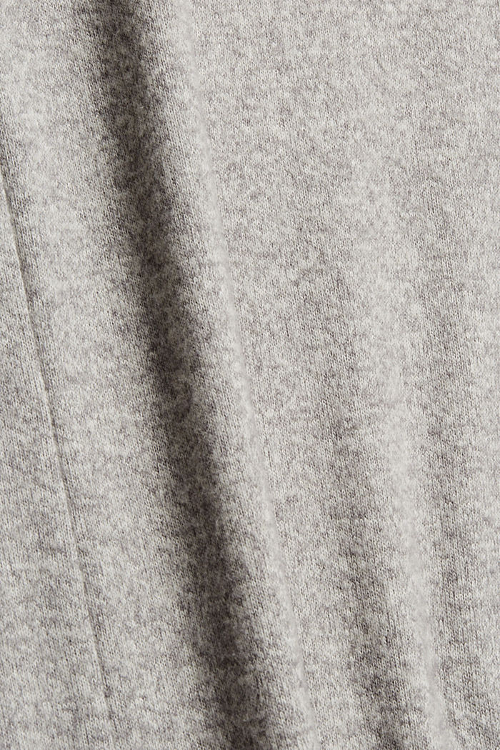 Vestido midi de jersey cepillado, MEDIUM GREY, detail image number 4