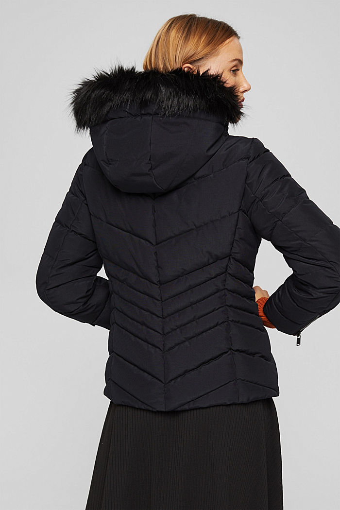 Recycled: Quilted jacket with 3M™ Thinsulate™ filling, BLACK, detail image number 3