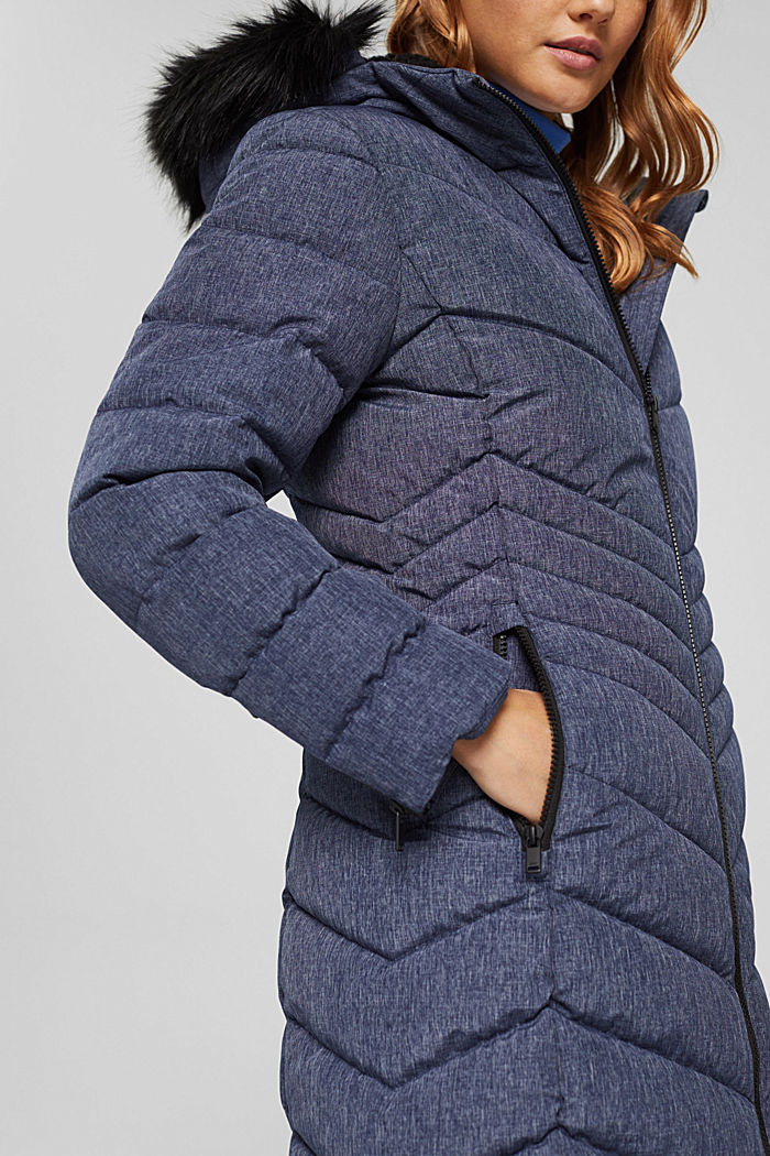 Recycled: Quilted coat with 3M™ Thinsulate™ filling, NAVY, detail image number 2