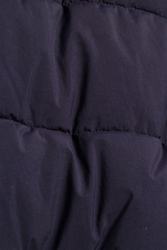 Recycled: quilted jacket in a boxy fit, NAVY, detail image number 4