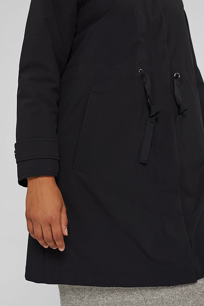 Manteau de pluie 2 en 1 à veste amovible, BLACK, detail image number 5
