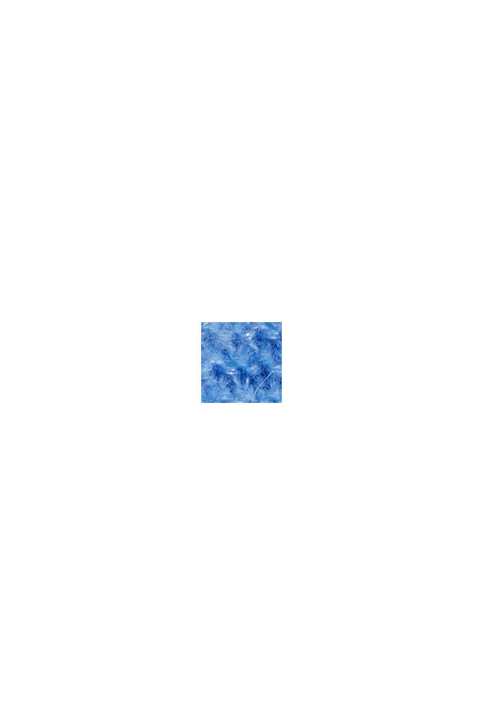 S vlnou/alpakou: pulovr se vzorovanou pleteninou, BRIGHT BLUE, swatch