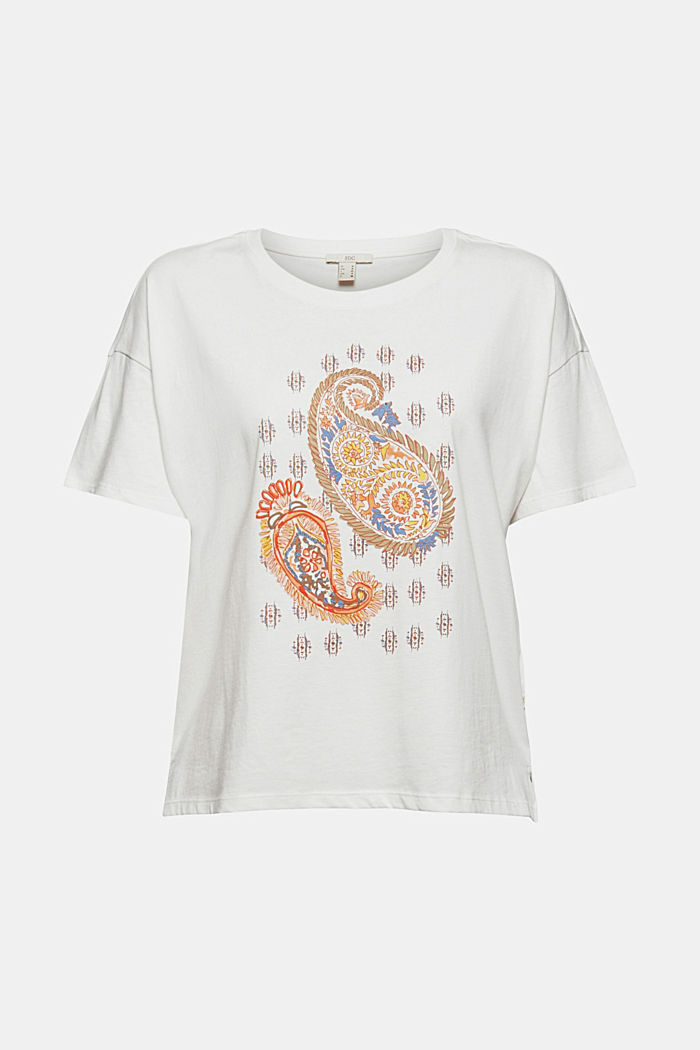 T-Shirt mit Paisleyprint, 100% Bio-Baumwolle