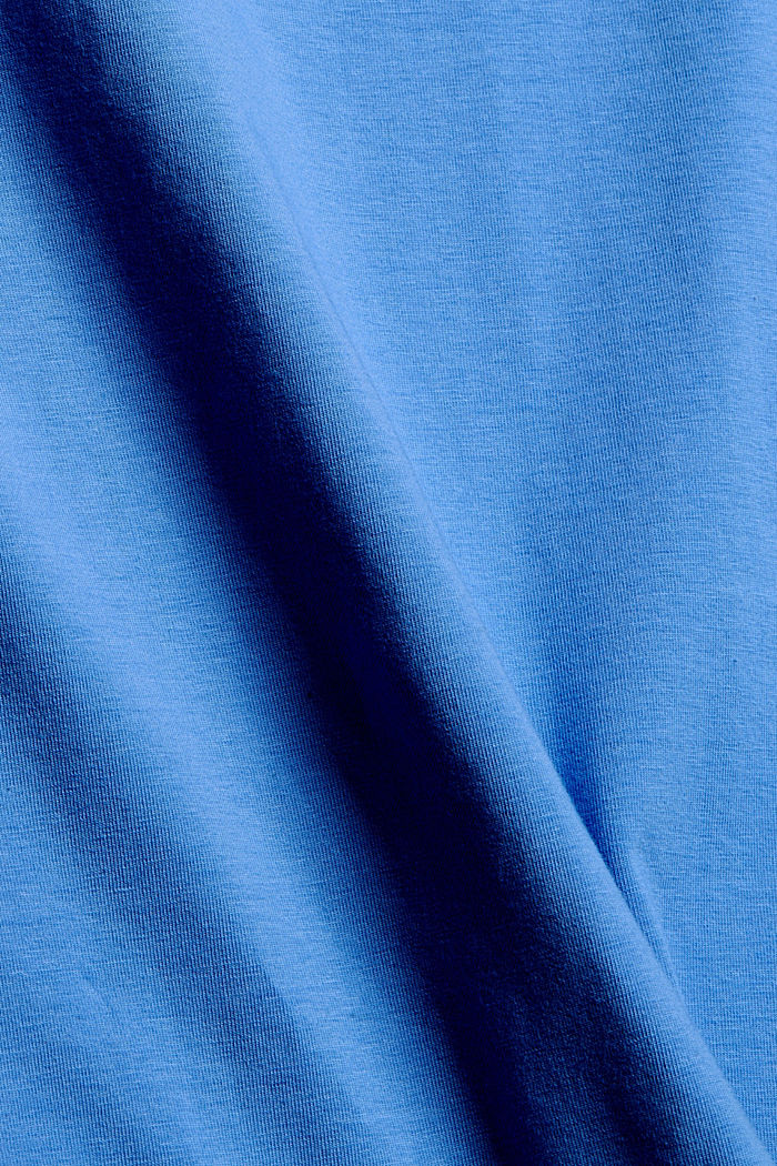 Poolokaulus-T-paita, luomupuuvillaa, BRIGHT BLUE, detail image number 4