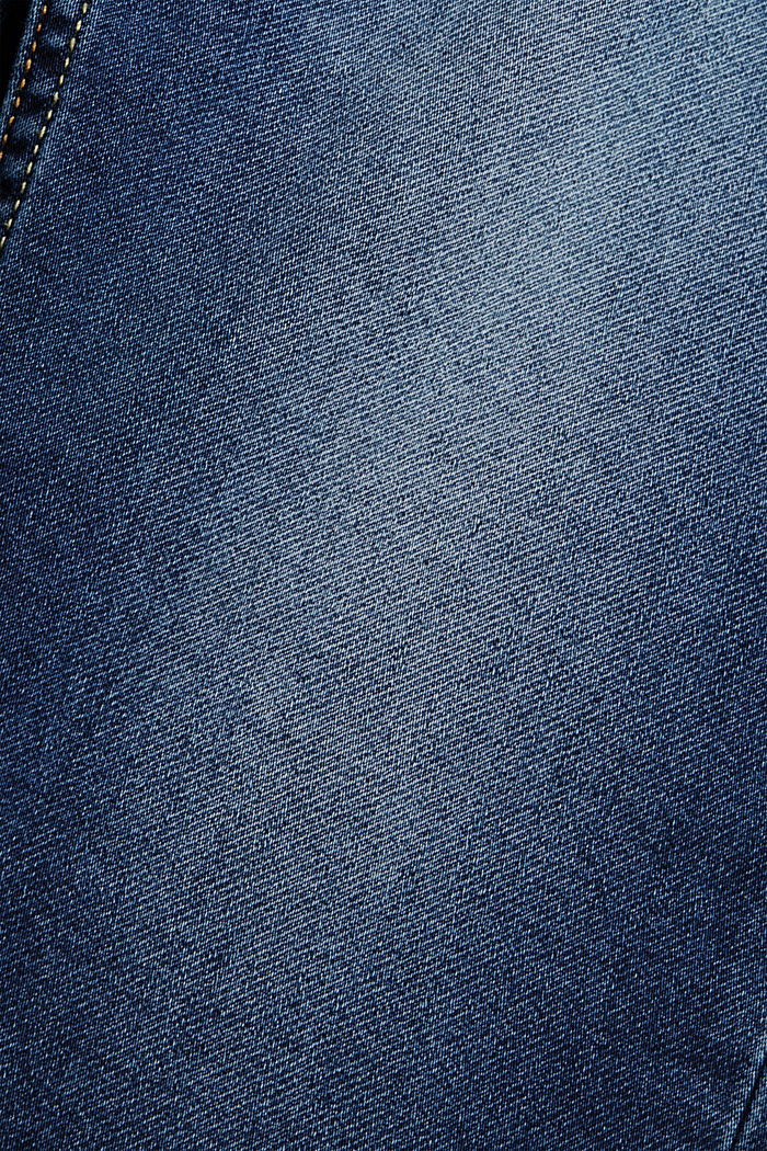 Stretch jeans in blended cotton, BLUE MEDIUM WASHED, detail image number 4