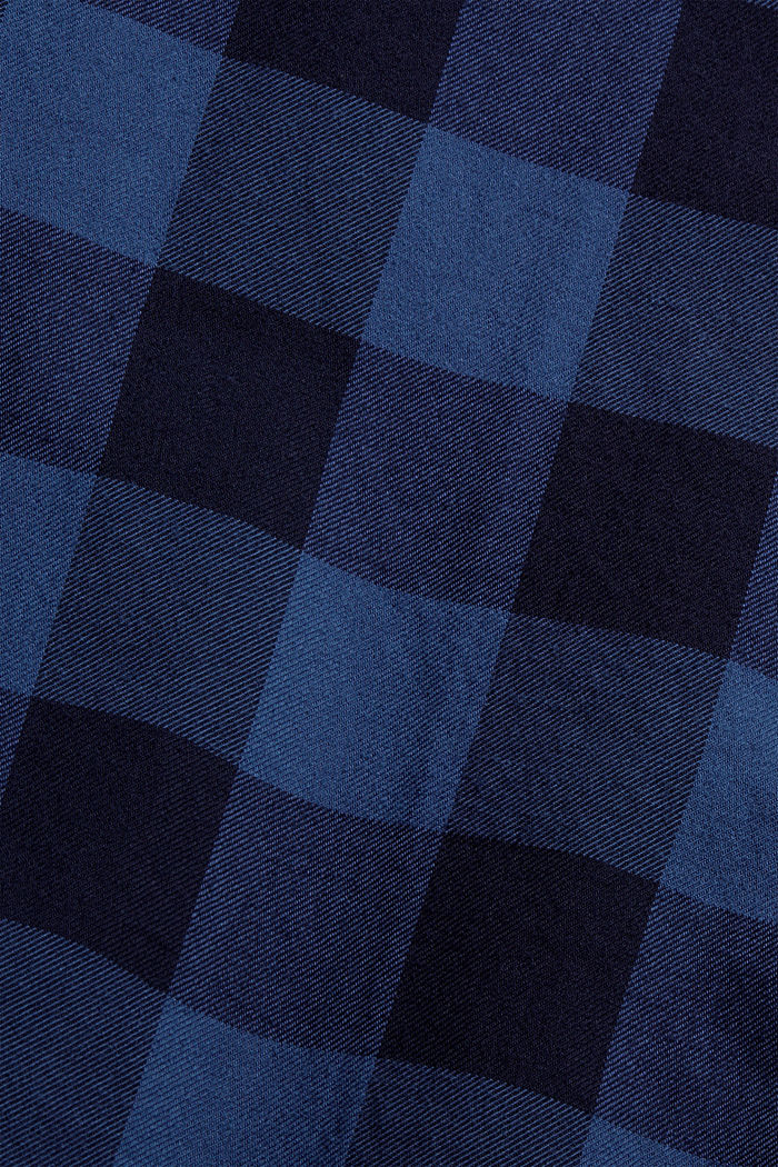 Check shirt in 100% cotton, NAVY, detail image number 4