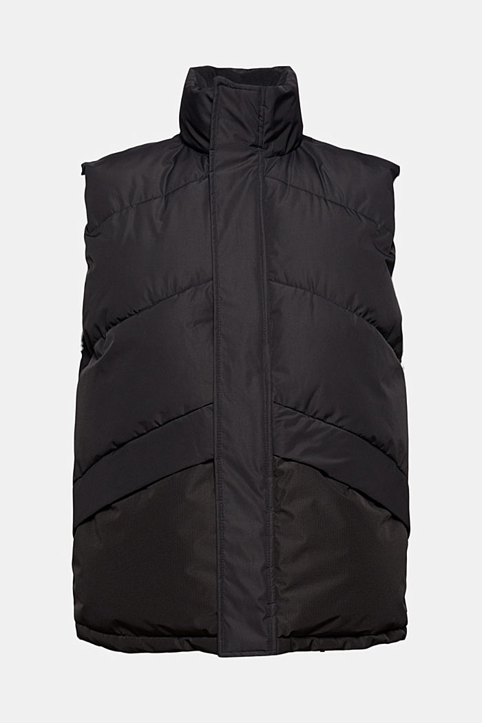 Recycled: quilted body warmer, BLACK, detail image number 6