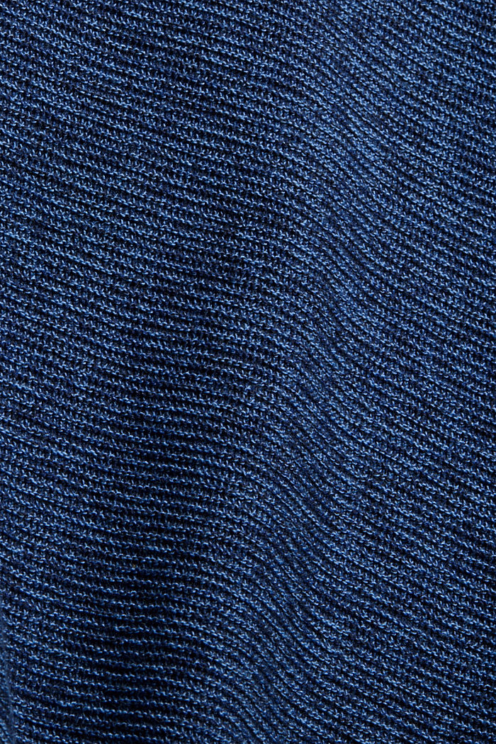Textured jumper made of 100% organic cotton, NAVY, detail image number 4