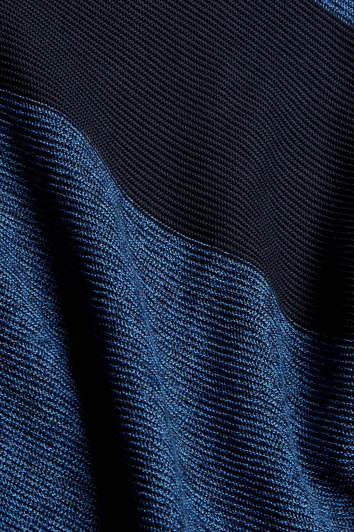 Textured jumper, 100% organic cotton, NAVY, detail image number 4