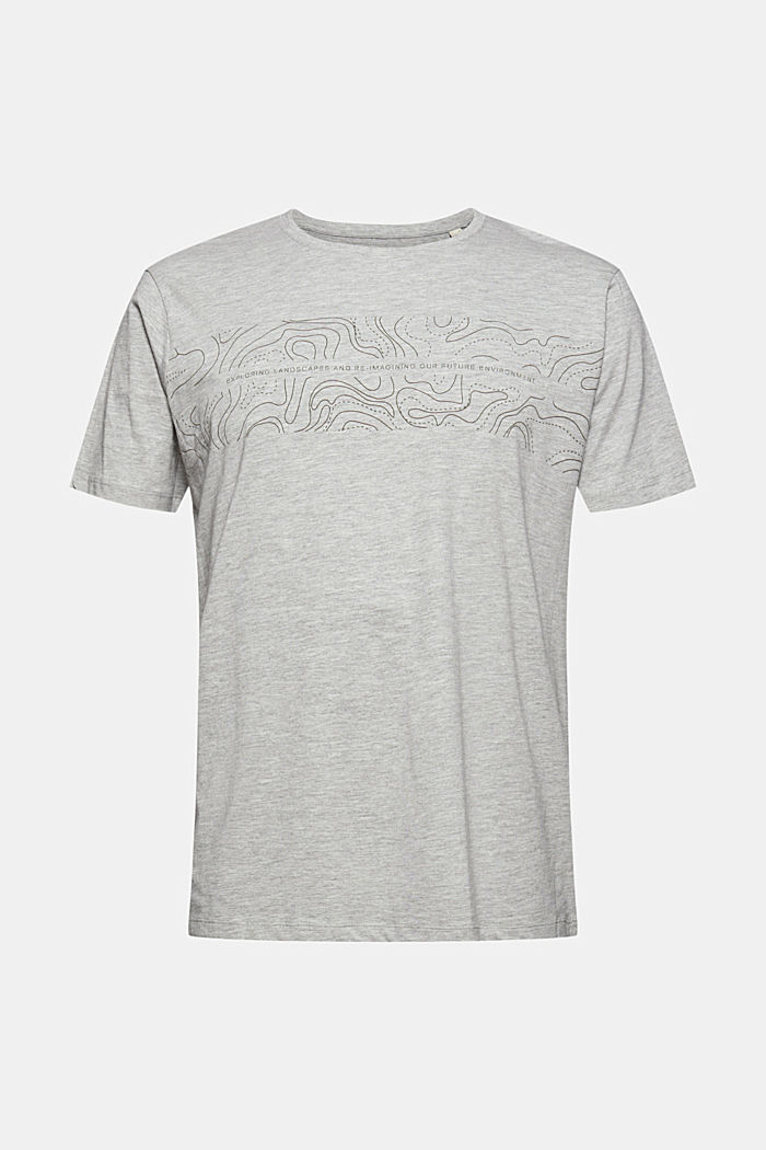 Jersey-T-Shirt mit Print, Organic Cotton