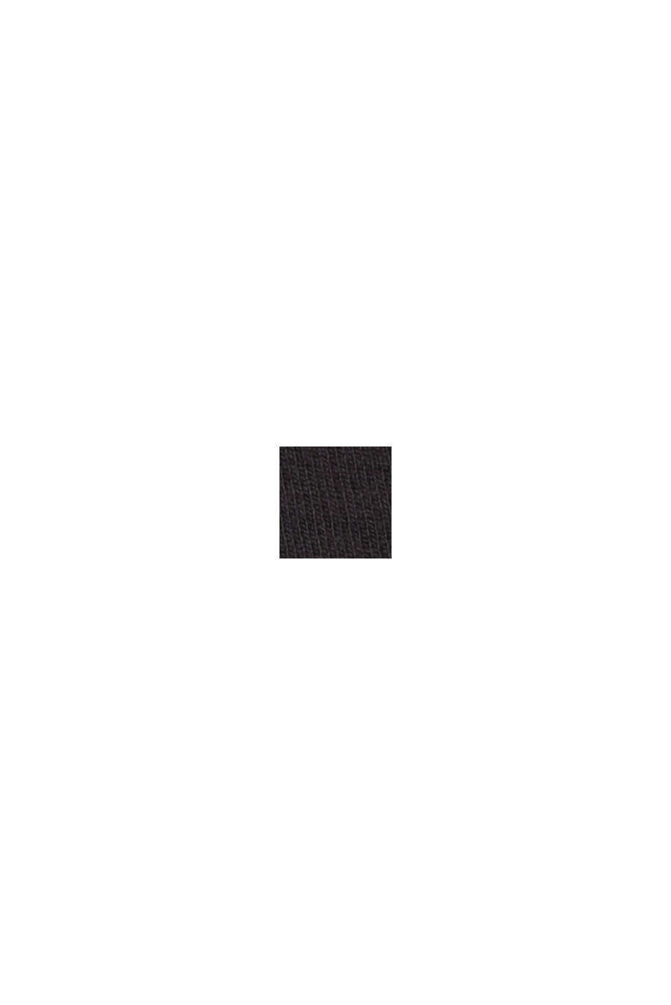 Recycelt: Cropped Hose aus Punto-Jersey, BLACK, swatch