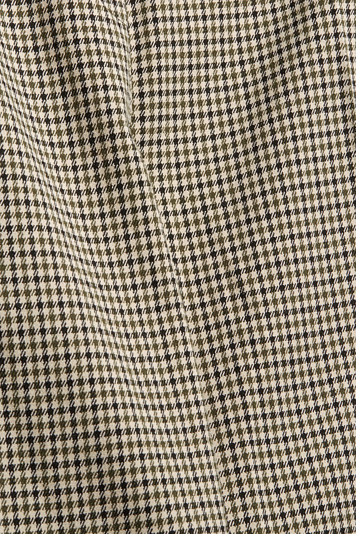 Tracksuit bottoms with a houndstooth check, DARK KHAKI, detail image number 4