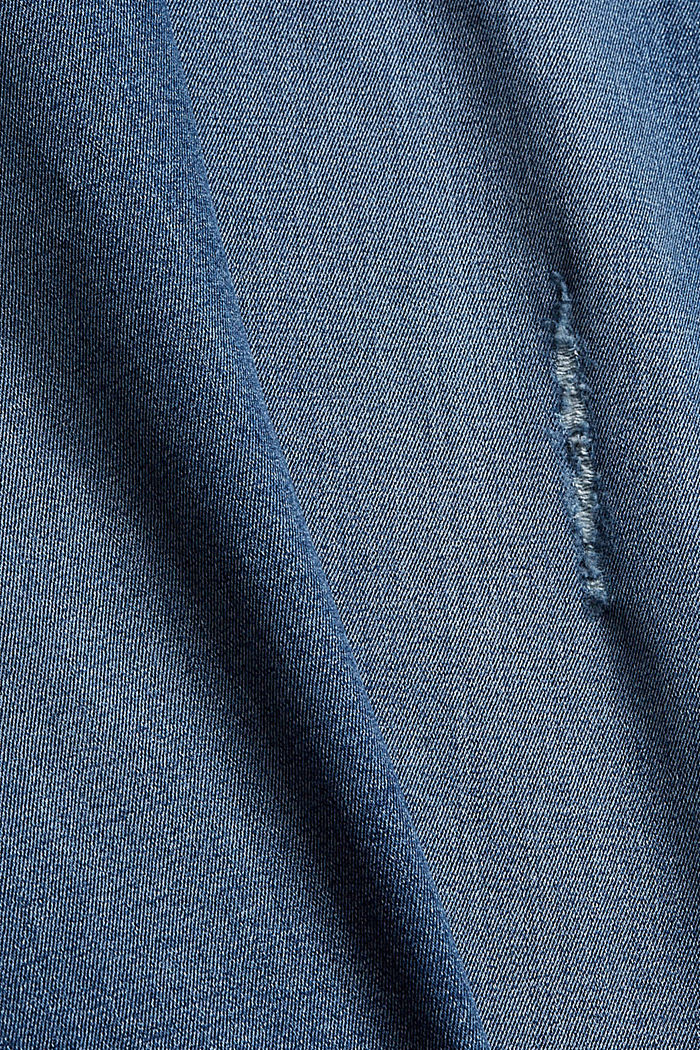CURVY farkut nappisepaluksella, luomupuuvillaa, BLUE MEDIUM WASHED, detail image number 1