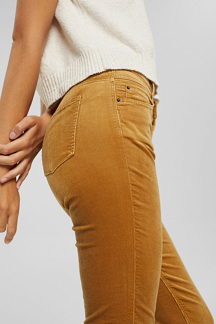 Needlecord trousers in blended cotton, CAMEL, detail image number 2