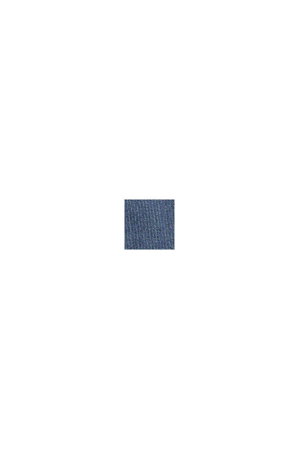 Spodnie ze sztruksu w cienkie prążki z mieszanki bawełnianej, GREY BLUE, swatch