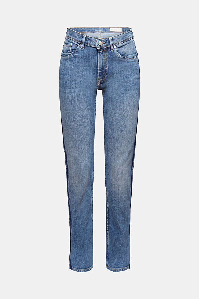 Strečové džíny s tkanými proužky