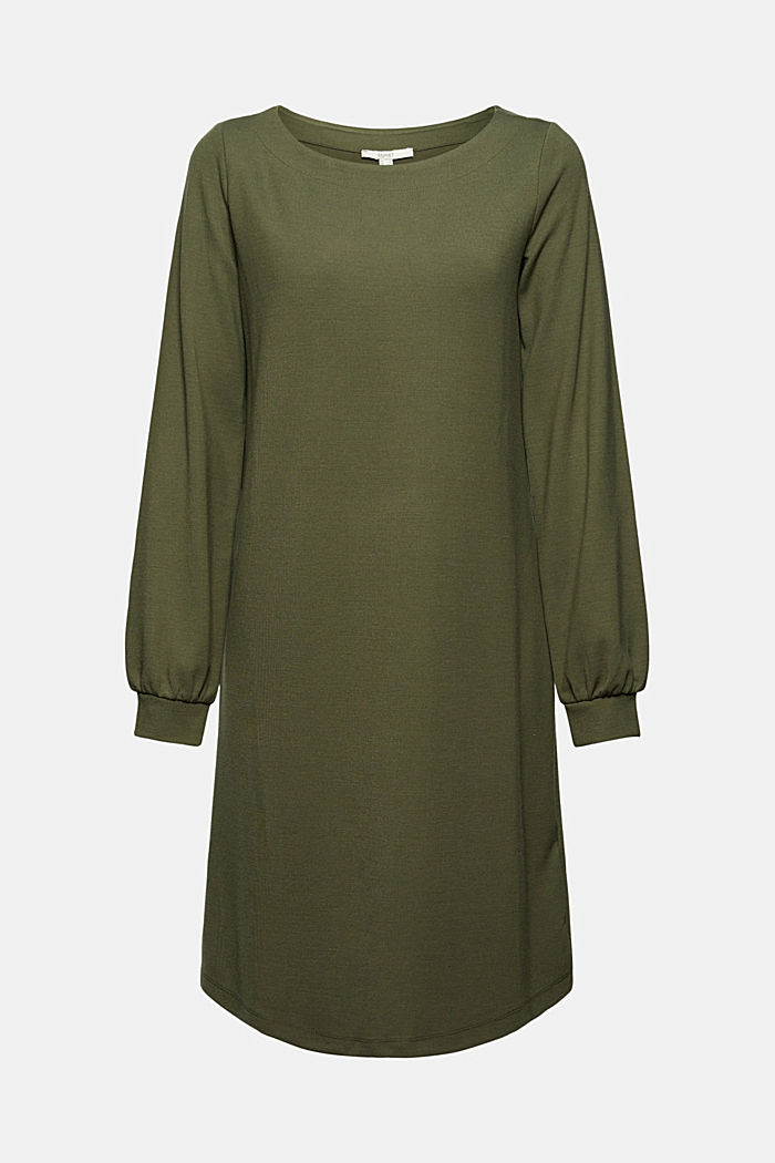 Recycled: sweatshirt dress in blended fabric