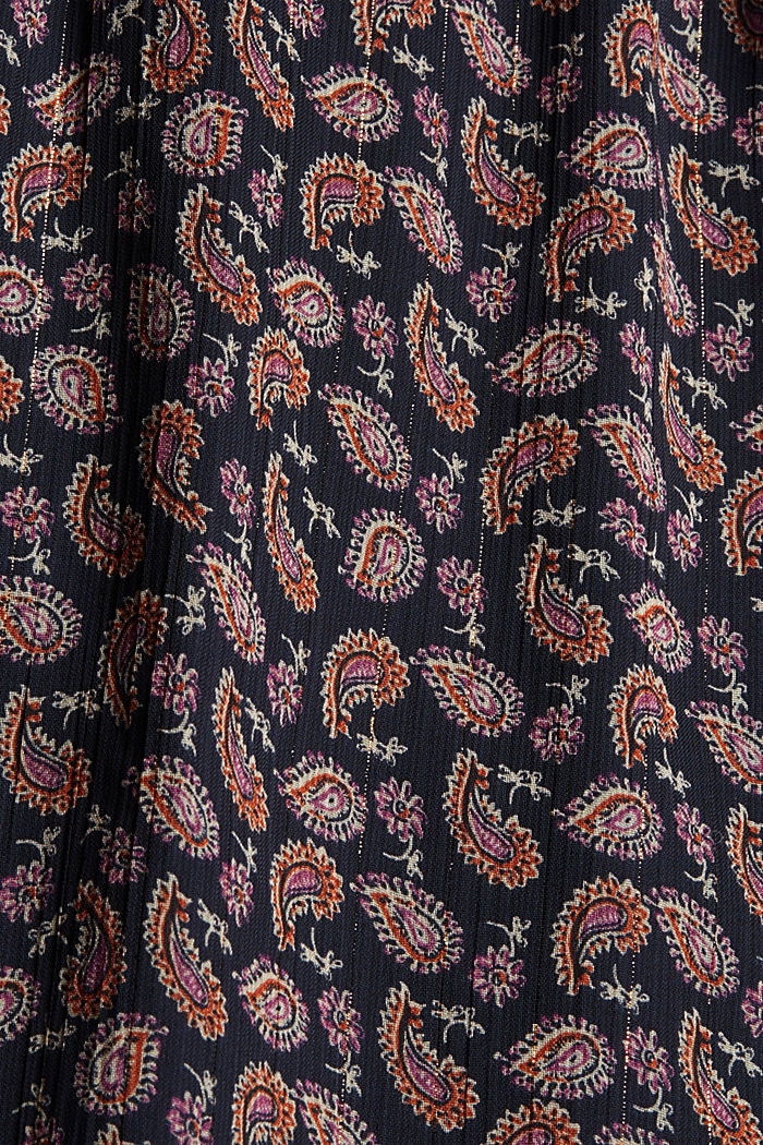 Printed chiffon dress, NAVY, detail image number 4