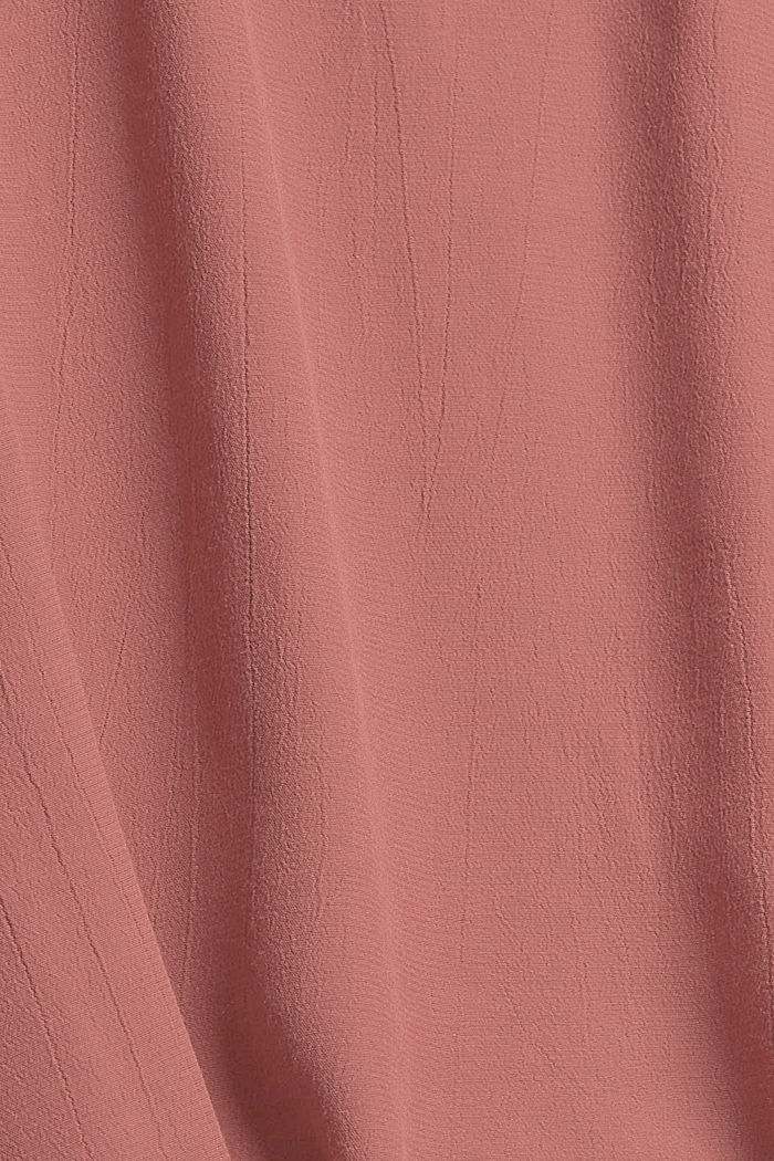 Crêpe blouse with pintucks, in LENZING™ ECOVERO™, DARK OLD PINK, detail image number 4