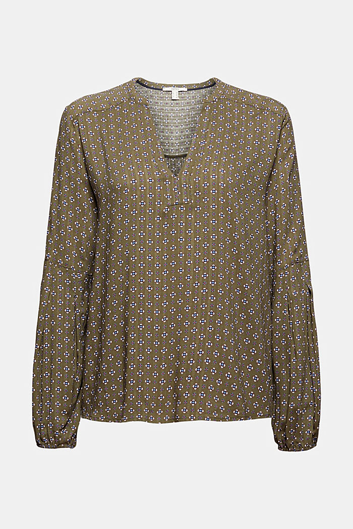 Floral print blouse in LENZING™ ECOVERO™