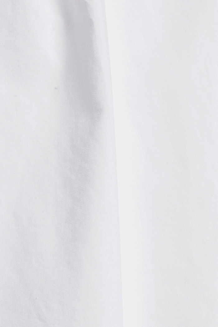 CURVY long shirt blouse with a frilled collar, WHITE, detail image number 4