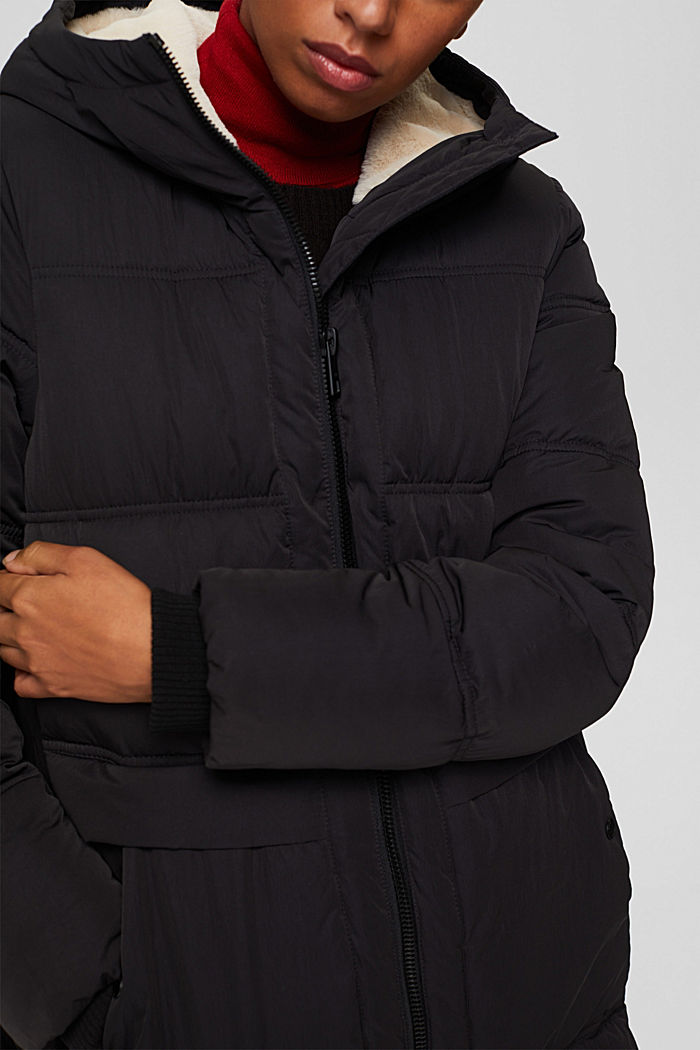 Reciclado: abrigo acolchado con Thinsulate™ 3M™, BLACK, detail image number 2