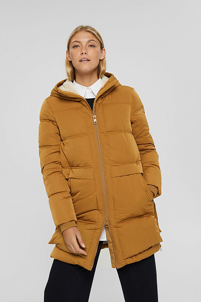 Recycled: quilted coat with 3M™ Thinsulate™, CAMEL, detail image number 0